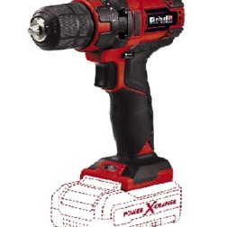 Einhell TC-CD 18/35 Li-Solo Trapano avvitatore a batteria ( giri al min. 0-550, torsione 35 Nm, senza batteria e caricabatteria)